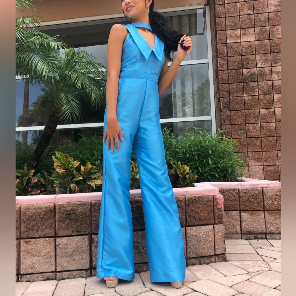 Custom Blue Jumpsuit